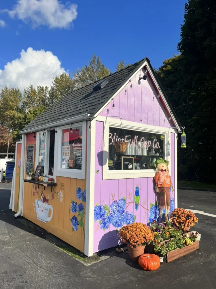 Blissfull Cup Co drive-thru coffee stand
